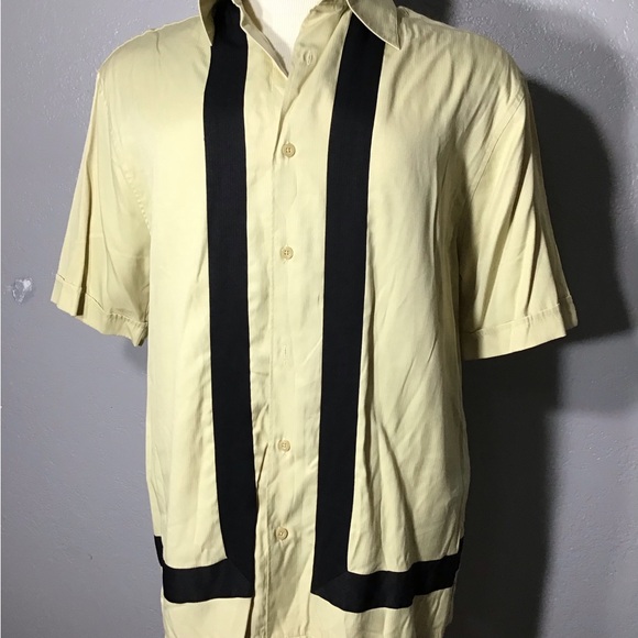Vintage Sobrino Size M Men’s Short Sleeve Panel Button Up Shirt. - Picture 2 of 13